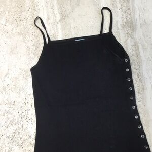 Urchin Knits Black Spaghetti String Strap Top Women’s